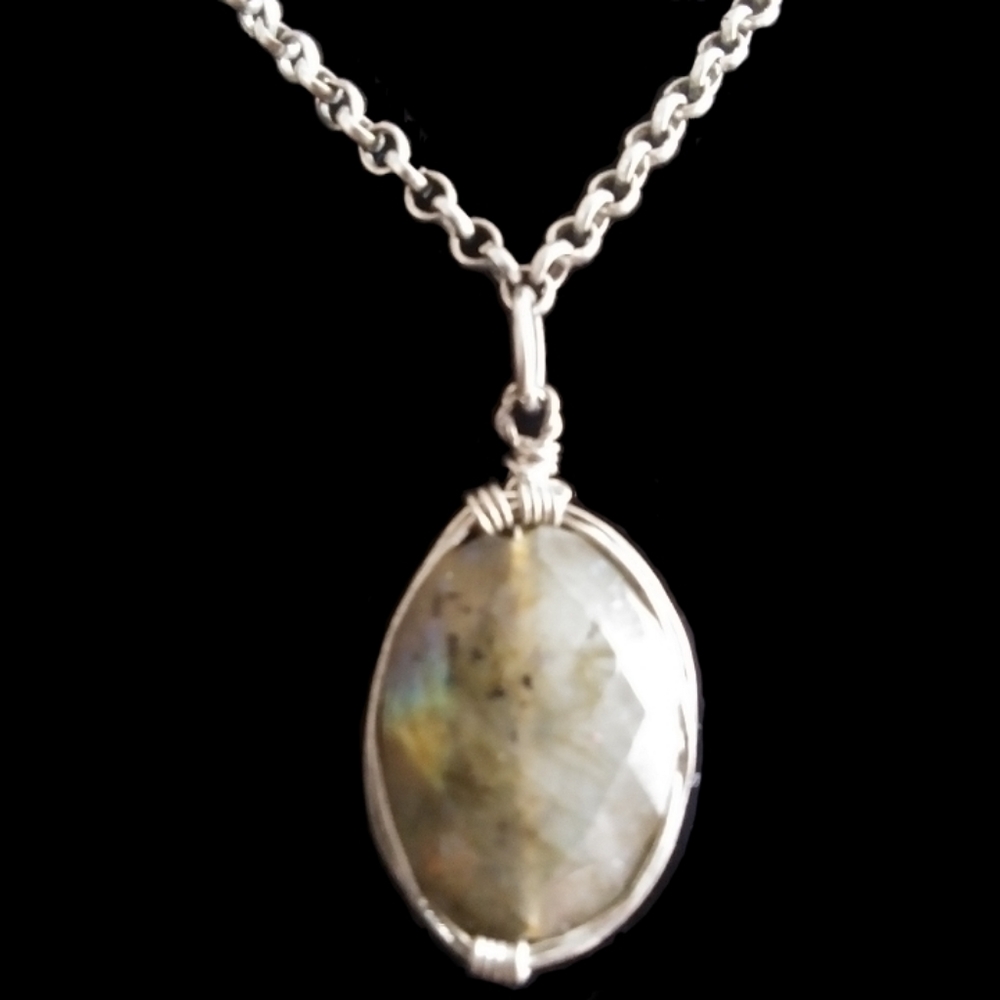 Long 52 inch Bono Rustic Gemstone Necklace